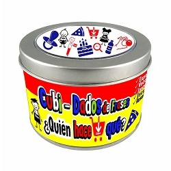 CUBI-DADOS DE FRASES: QUIEN, HACE Y QUE