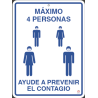 MAXIMO 4 PERSONAS 39 x 29 cm