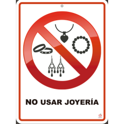 NO USAR JOYERIA