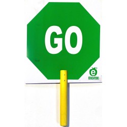 PALETA SIGN STOP/GO 30 X 20 CM