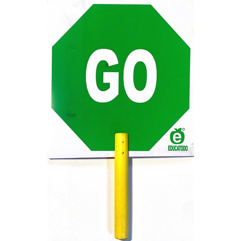 PALETA SIGN STOP/GO 30 X 20 CM