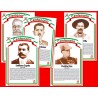 PERSONAJES REVOLUCION CON 9 PIEZAS 30 X 20 CM