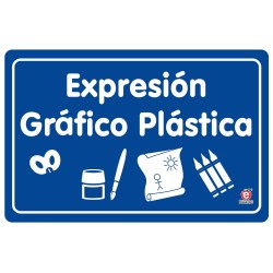 SEÑAL EXPRESION GRAFICO PLASTICA 30 X 20 CM APROX. CAL.20