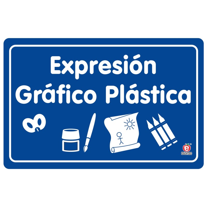 SEÑAL EXPRESION GRAFICO PLASTICA 30 X 20 CM APROX. CAL.20