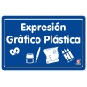 SEÑAL EXPRESION GRAFICO PLASTICA 30 X 20 CM APROX. CAL.20