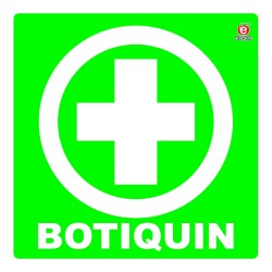 SEÑAL INDIVIDUAL BOTIQUIN 20 X 20 CM APROX. CAL.20