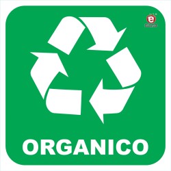SEÑAL INDIVIDUAL ORGANICO 20 X 20 CM APROX. CAL.20
