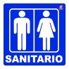 SEÑAL INDIVIDUAL SANITARIO 20 X 20 CM APROX. CAL.20