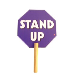 SIGN STAND UP WITH HANDLE 30 X 19.5 CM