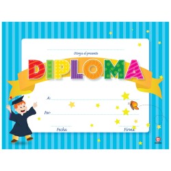 DIPLOMA GRADUACION NIÑO PAQUETE CON 35 PIEZAS