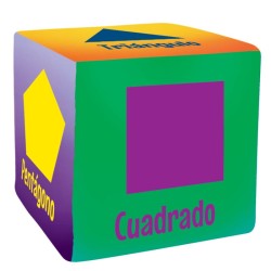 H CUBO DE TELA 20 X  20 GEOMETRICO
