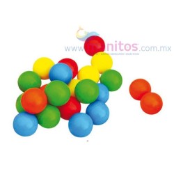 H ESFERA GRANDE P/ALBERCA 7.5 CM. CON 100 PZAS.