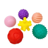 PELOTAS DE TEXTURA CON 6 PZAS