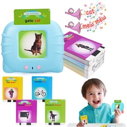 TARJETAS FLASH PARLANTES, ESPAÑOL E INGLES, CON 224 PALABRAS EN INGLES