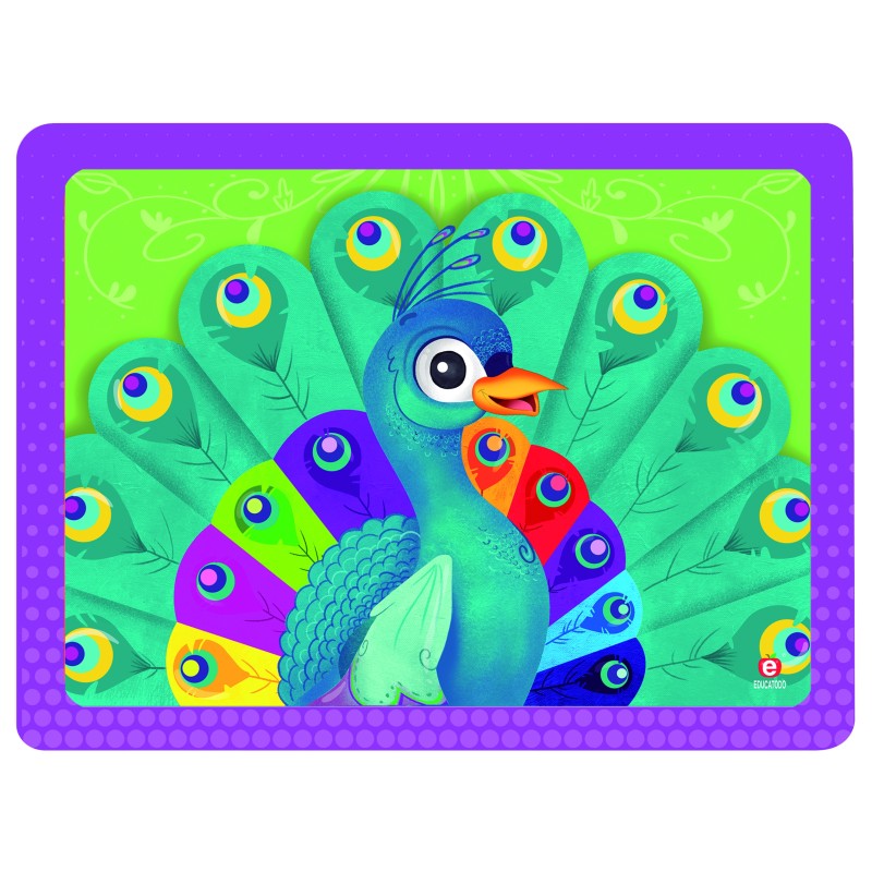 ROMPECABEZAS EL PAVO REAL C/M GDE. 28 X 21 CM