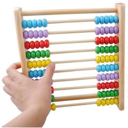 ABACO DE 10 LINEAS EN MADERA (100 CUENTAS)