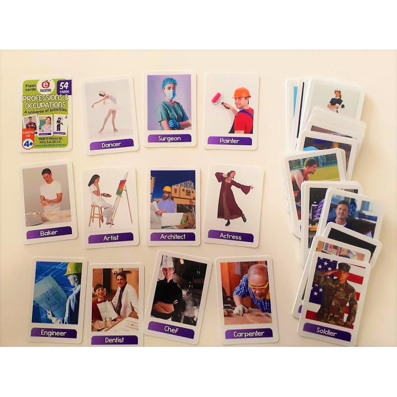 Flash cards professions and ocupations