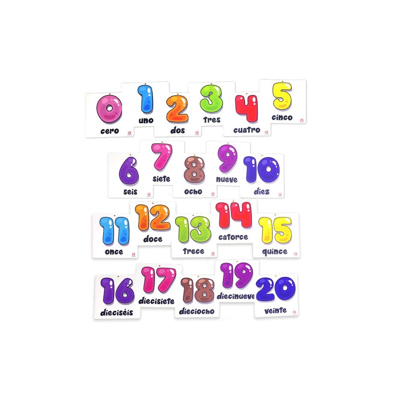 SUPER NUMEROS DEL 0 AL 20