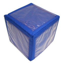 CUBO CON BOLSITAS P/TARJETAS DE 20 X 20 CM