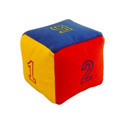 CUBO DE NUMEROS BORDADOS 15 X15 CM