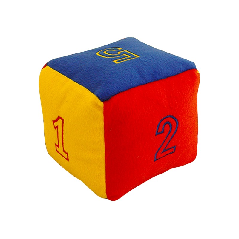 CUBO DE NUMEROS BORDADOS 15 X15 CM