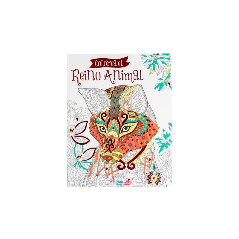 Libro colorear 22x27cm medita animales increibles 64 pag 4 mod
