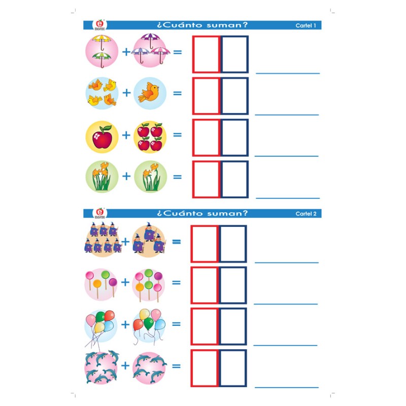 CROMOS PARA ESCRIMAN MATEMATICAS 7 PIEZAS (F Y V)
