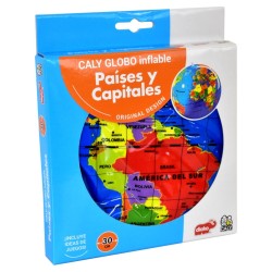 GLOBO INFLABLE PAISES Y CAPITALES