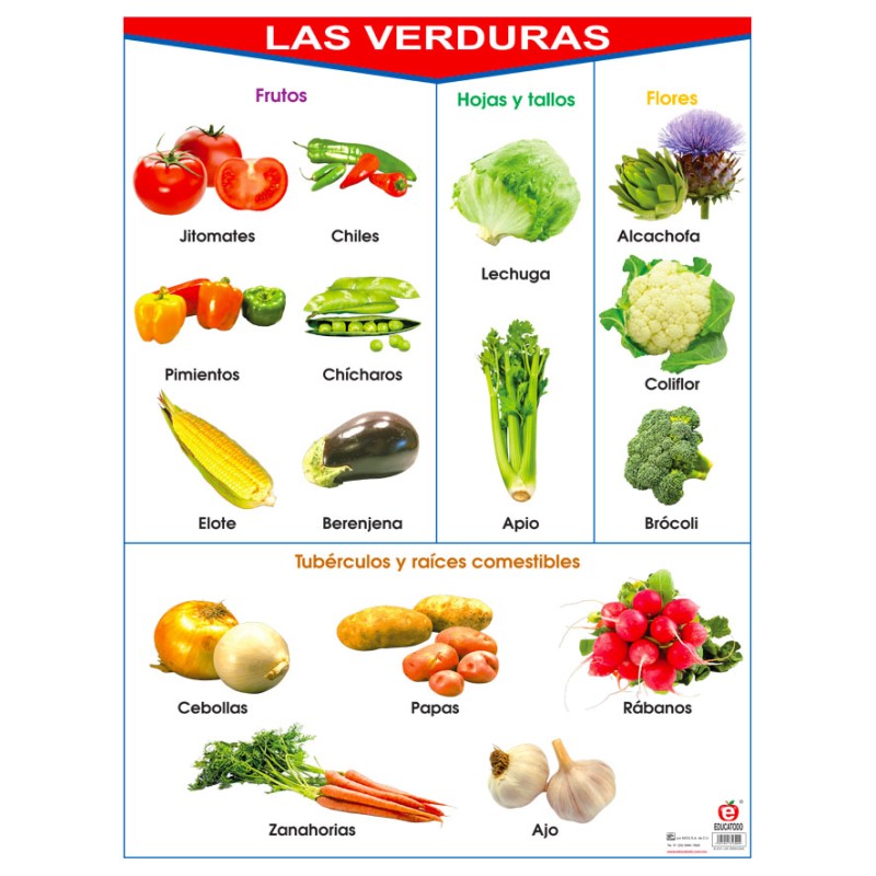 POSTER LAS VERDURAS